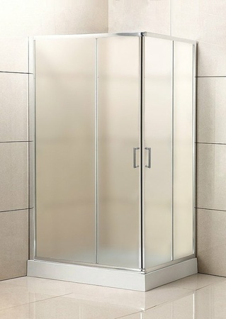 Душевой уголок (120х90) BelBagno UNO-195-AH-2-120/90-P-Cr стекло рифленое