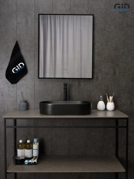 Раковина накладная (52,5х30,5) Gid N9020bg