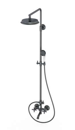 Душевая система WONZON & WOGHAND RETRO, темный графит WW-88739020-BGM
