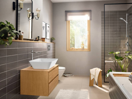 Смеситель для раковины Hansgrohe Rebris E 72591000, хром глянцевый
