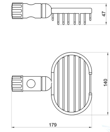 Мыльница для душевой штанги Novaservis Metalia 6080.0
