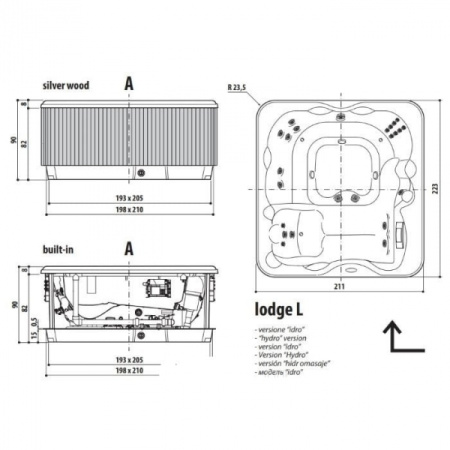 Мини бассейн Jacuzzi Lodge LOD31033001