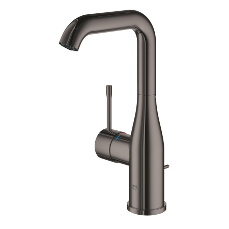 Смеситель для раковины однорычажный Grohe Essence 24174 A01 (24174A01) тёмный графит глянцевый