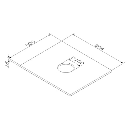 Столешница под раковину AM.PM Func 60 M8FST0600OF