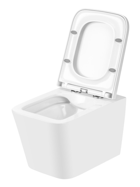 Унитаз подвесной безободковый Agger AT08100  сиденье с микролифтом