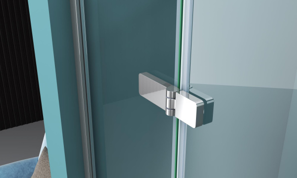 Душевая дверь (90х195) BelBagno KRAFT-B-12-60/30-C-Cr-R