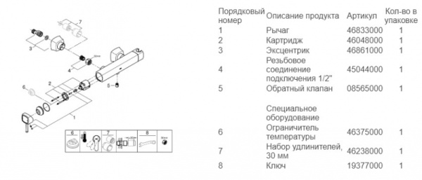 Смеситель однорычажный для душа Grohe Grandera 23316 IG0 (23316IG0) Смеситель однорычажный для душа Grohe Grandera 23316 IG0 (23316IG0)