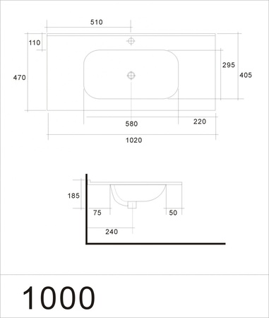 Раковина (80х46,5) Art&Max AM7110-100