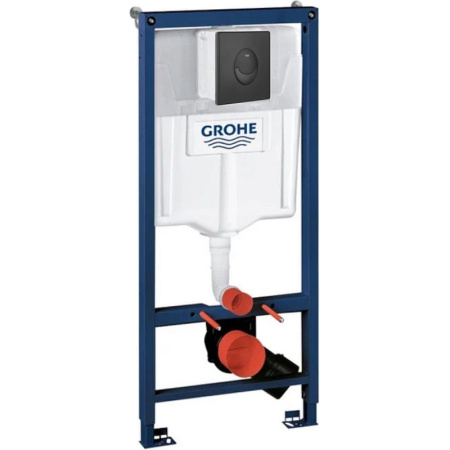 Система инсталяции для подвесного унитаза 3 в 1, Rapid SL, Grohe 38721BL1 (38721BL1) черный матовый