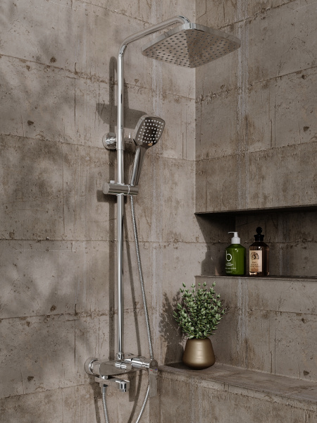 Душевая система Orange Otto M22-811cr смеситель с изливом, хром