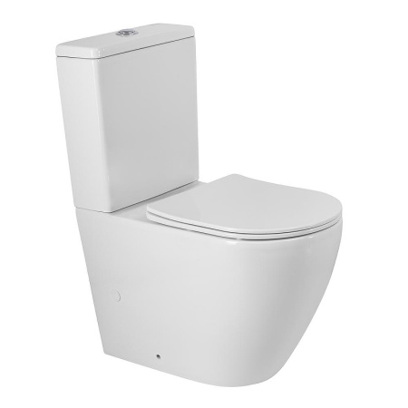 Унитаз компакт BelBagno Senso-R BB2141CPR/SC без бачка с сиденьем микролифт