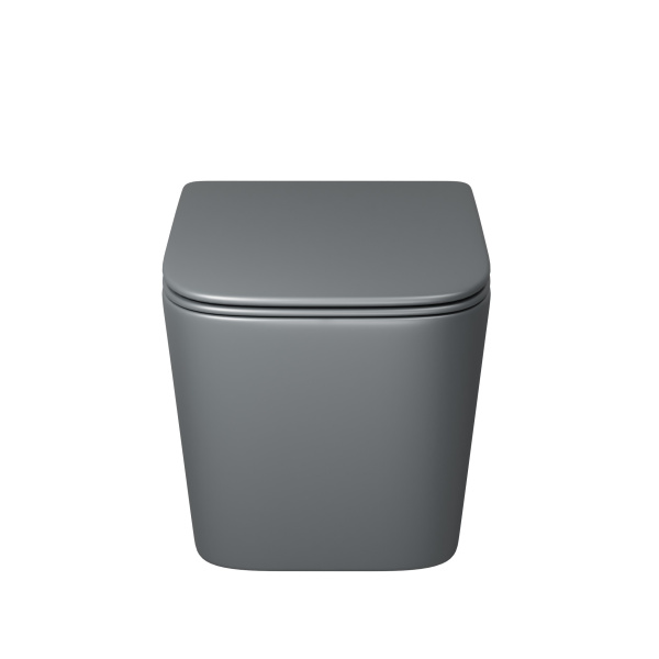 Унитаз подвесной безободковый Grossman  GR-4404GMSQ с сиденьем микролифт