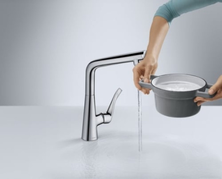 Смеситель для кухни Hansgrohe Metris Select 14883000 Смеситель для кухни Hansgrohe Metris Select 14883000