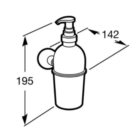 Дозатор жидкого мыла Roca SUPERINOX 815678001