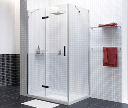 Душевой уголок (120х90) WasserKRAFT Aller 10H07LBLACK MATT