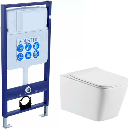 Комплект унитаз с инсталляцией Set AQUATEK Либра