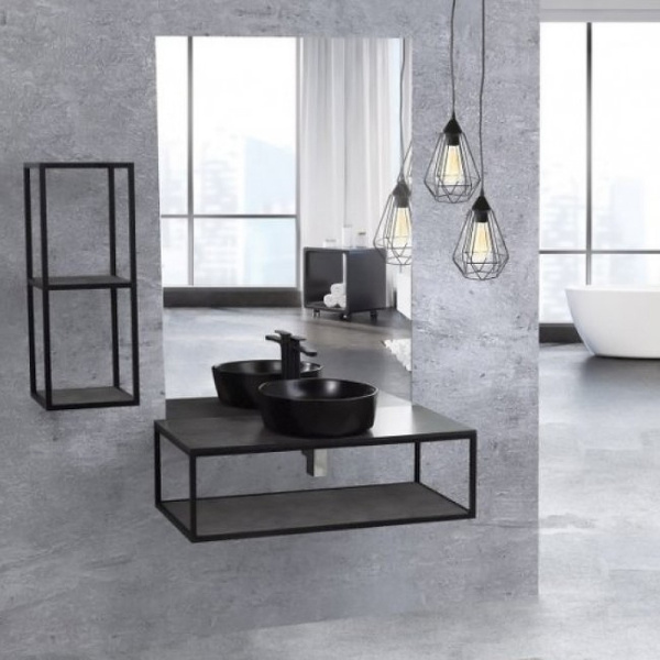 Металлическая двухъярусная сварная подвесная полка CEZARES CADRO-30/30/80-2C-SO-MET-ST