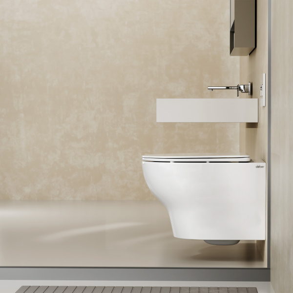 Унитаз ABBER Bequem AC1128 подвесной белый, безободковый