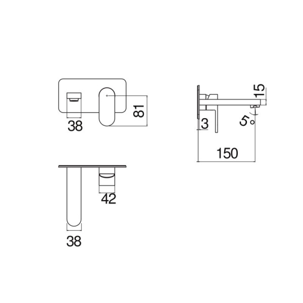 Смеситель для раковины Nobili Up UP94198CR