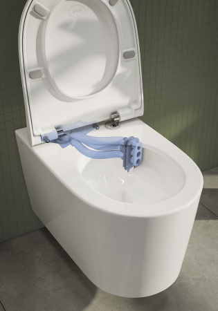 Подвесной унитаз безободковый Vitra Nest QuantumFlush 7870B403-0075 без сиденья