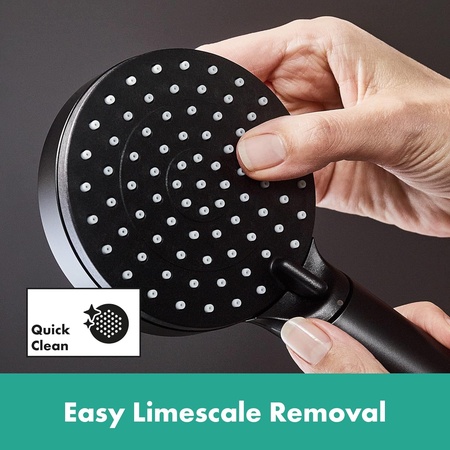 Душевая система с термостатом Hansgrohe Showerpipe 200 1jet EcoSmart Vernis Blend 26089670 черный матовый