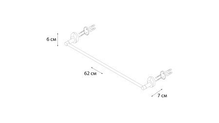 Полотенцедержатель FIXSEN Europa трубчатый FX-21801