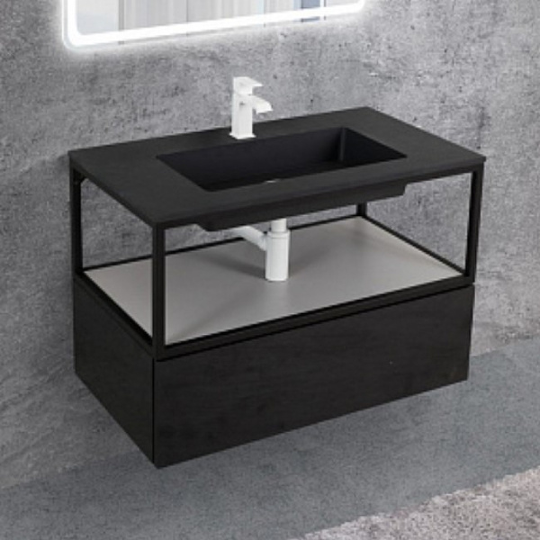 Тумба под раковину Cezares CADRO-80-1C-SO-NR-BLUM