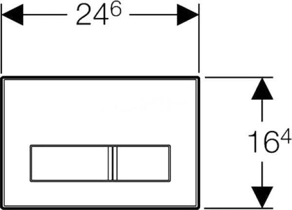 Клавиша смыва Vincea VFP-002MB черный
