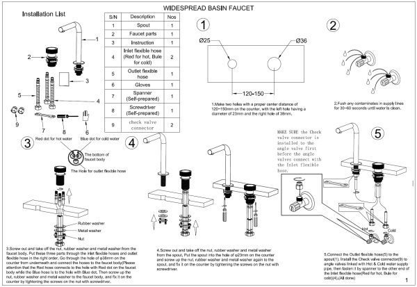 Смеситель для раковины Boheme Tech 158-NB