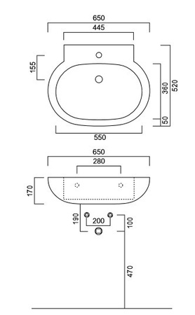 Раковина CIELO Easy Bath EASLA65E