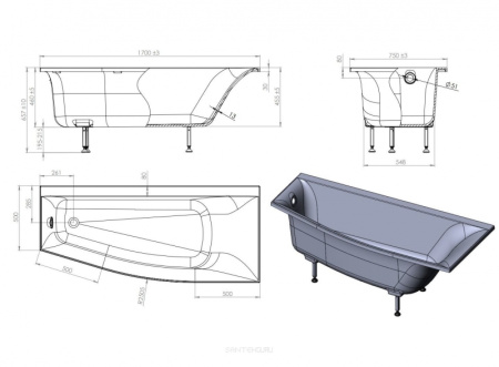 Экран Астра-Форм Скат (правый, левый) ЦВЕТА RAL 02020006 Экран Астра-Форм Скат (правый, левый) ЦВЕТА RAL 02020006