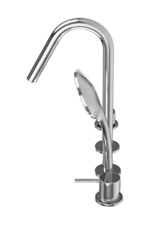 Смеситель на борт ванны Cezares Leaf LEAF-BVDM4-L-01