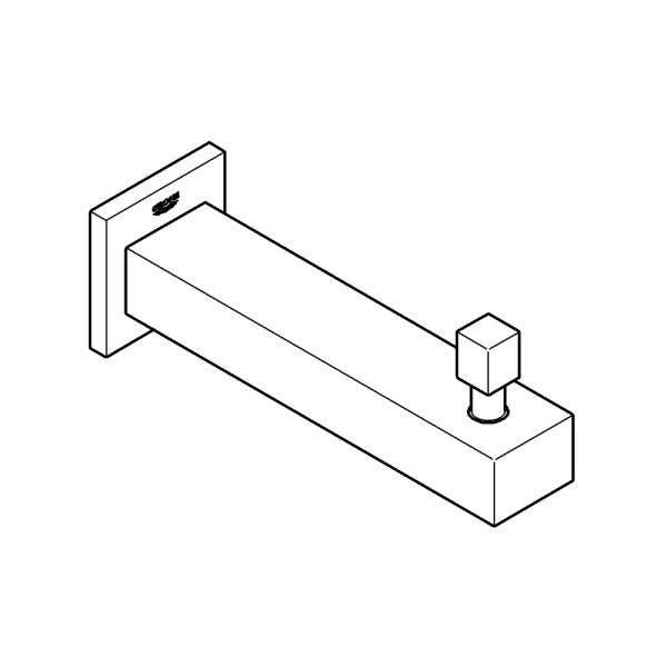 Настенный излив Grohe Eurocube 13304 000 (13304000) хром Настенный излив Grohe Eurocube 13304 000 (13304000) хром