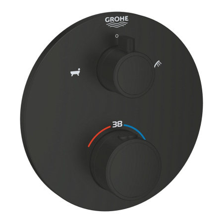 Термостат для ванны GROHE Grohtherm 1022102430 (черный матовый)