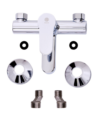 Душевая система с полимерным смесителем для ванны OneLife P07-844cr хром