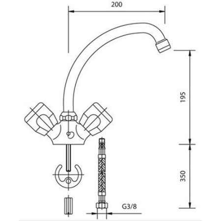 Смеситель для мойки MOFEM DIAMANT 140-0037-09