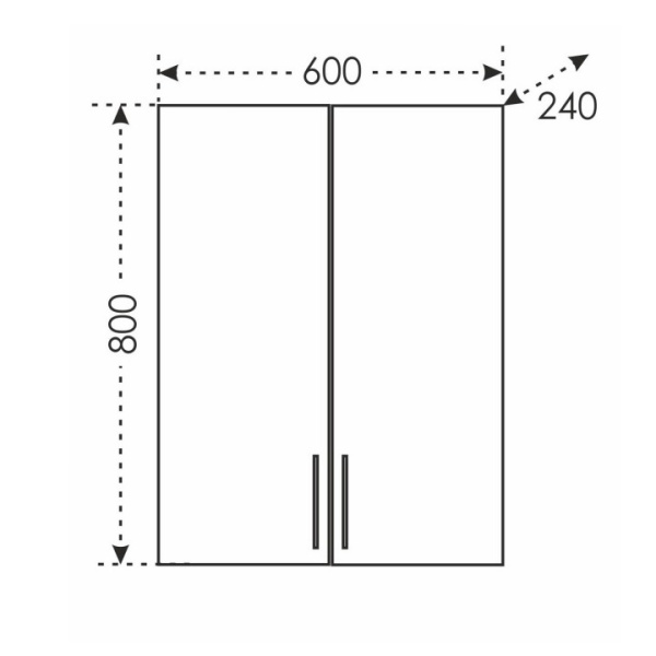 Шкаф подвесной СаНта  Дублин  423001