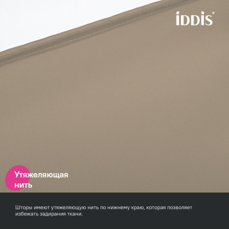 Шторка для ванной 200x240 коричневый IDDIS BL03P24i11