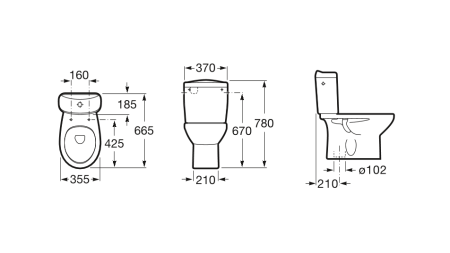 Унитаз напольный Roca Victoria  342394000