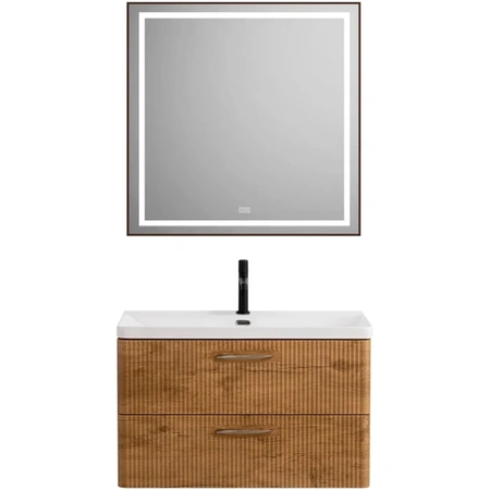 Тумба под раковину BelBagno Due DUE-800-2C-SO-RN-P без ручек, Rovere Nature