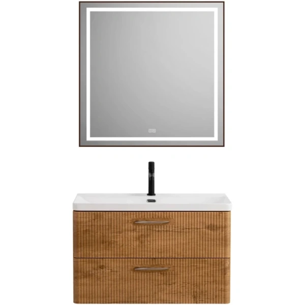 Тумба под раковину BelBagno Due DUE-800-2C-SO-RN-P без ручек, Rovere Nature