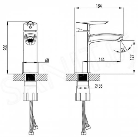 Смеситель для раковины Lemark Mars (LM3537C)