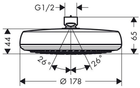 Верхний душ Hansgrohe Crometta 26576000
