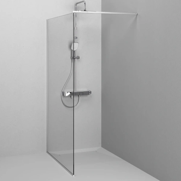 Душевая перегородка 120 см Am.Pm Func W84WI-120-F1-MTE хром