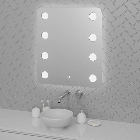 Зеркало (70х80) Grossman Neon 147080 LED с сенсорным выключателем и гравировкой