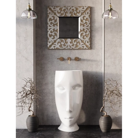 Раковина напольная (45х51) Kerasan Artwork Moloco 474001 белый