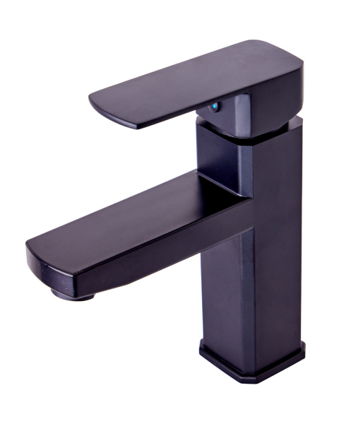 Смеситель для раковины однорычажный полимерный OneLife P06-021b черный