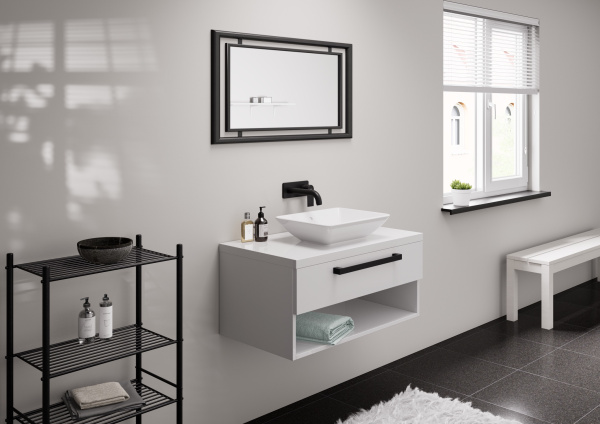 Смеситель для раковины Hansgrohe Vernis Shape 71578670 черный матовый