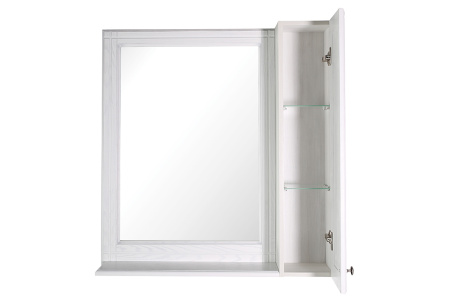 Зеркало-шкаф (85х95)  ASB-Woodline Берта 85 10122 (белый)