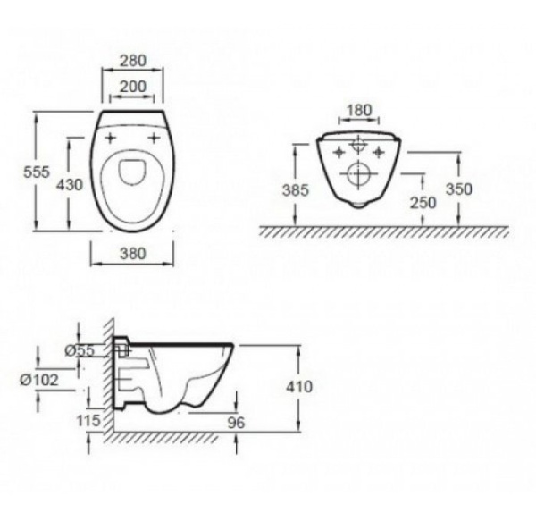 Крышка-сиденье soft clossу Jacob Delafon Presqu'ile E70016-00